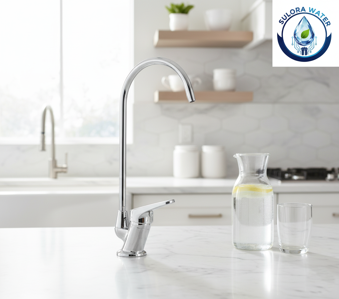 SULORA Krom Nikel Çelik Reverse Osmosis Kartuşlu Musluk 